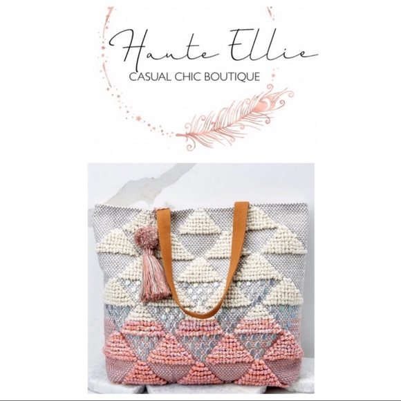 Textured Crochet Handmade Oversized Tote - Picture 6 of 14